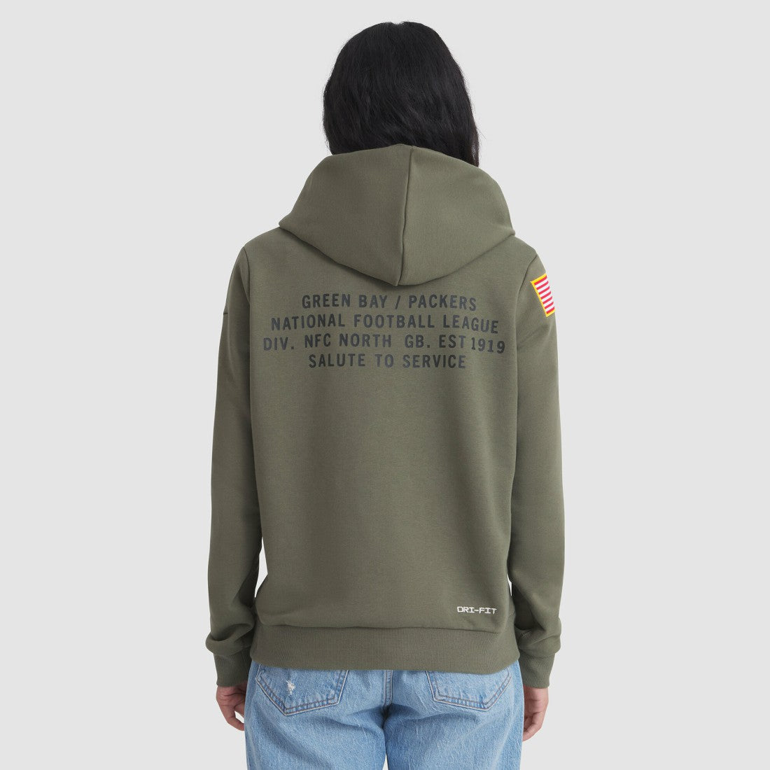 Green Bay Packers Women's 2025 Salute to Service Sideline Standard Issue Dri-FIT Hoodie | NFL On sale