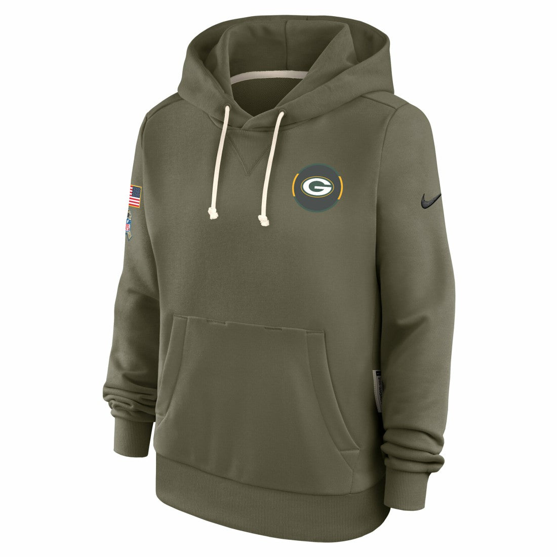 Green Bay Packers Women's 2025 Salute to Service Sideline Standard Issue Dri-FIT Hoodie | NFL On sale