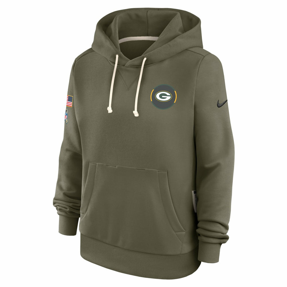 Green Bay Packers Women's 2025 Salute to Service Sideline Standard Issue Dri-FIT Hoodie | NFL On sale