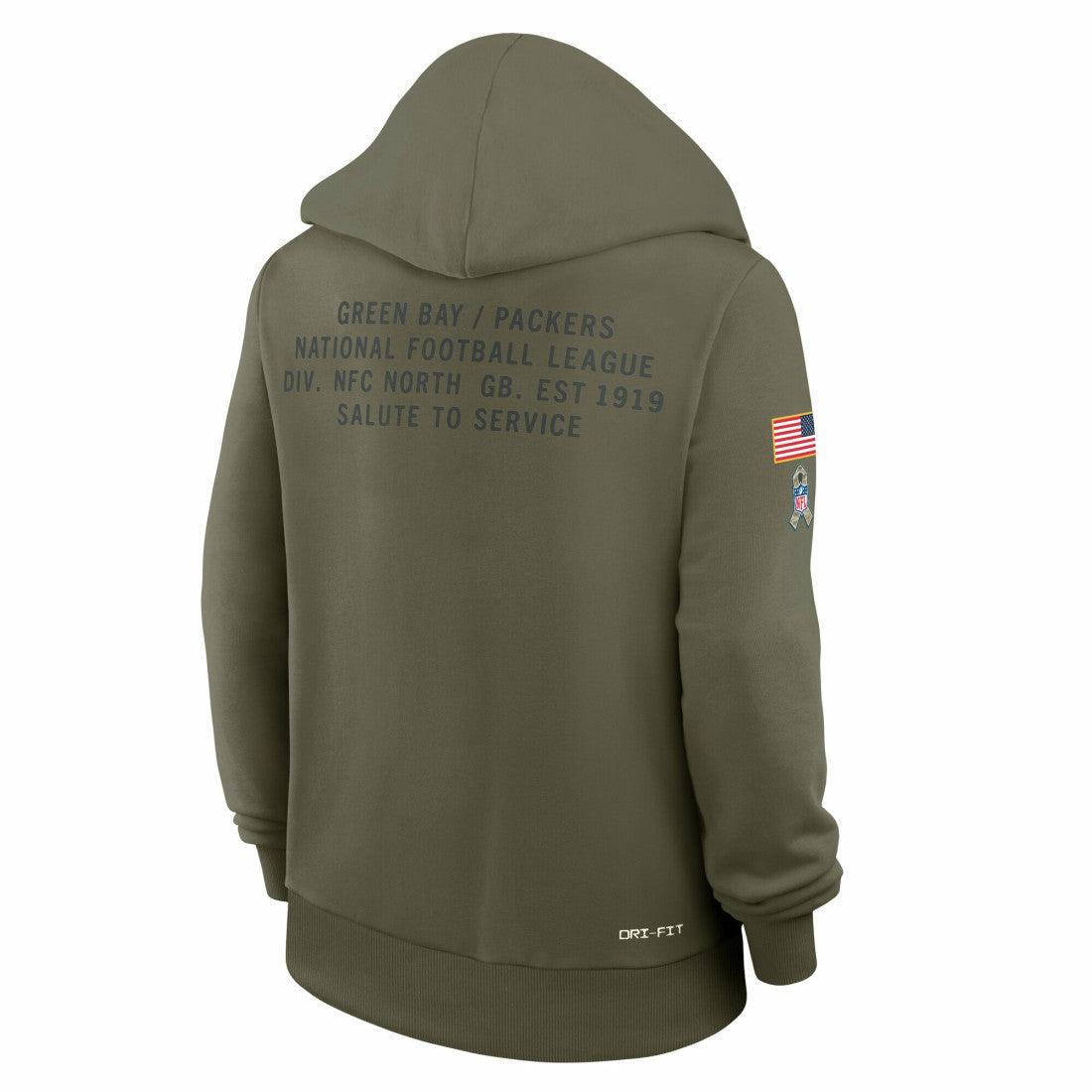 Green Bay Packers Women's 2025 Salute to Service Sideline Standard Issue Dri-FIT Hoodie | NFL On sale