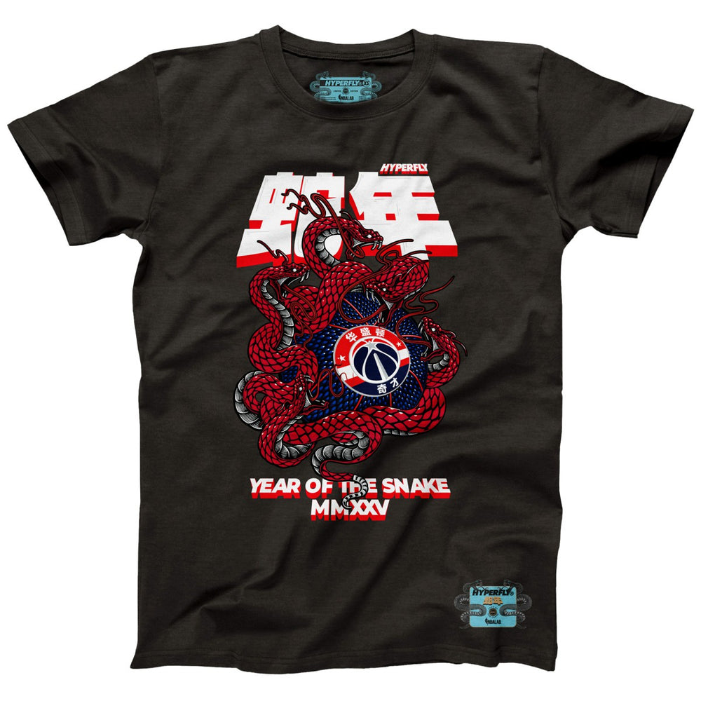 Heather Black Washington Wizards NBALab x Hyperfly Unisex Year of the Snake Lunar New Year Collection T-Shirt | NBA