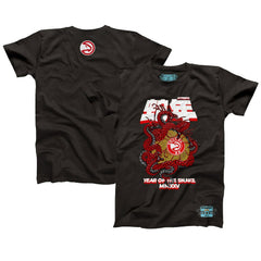 Heather Black Atlanta Hawks NBALab x Hyperfly Unisex Year of the Snake Lunar New Year Collection T-Shirt | NBA