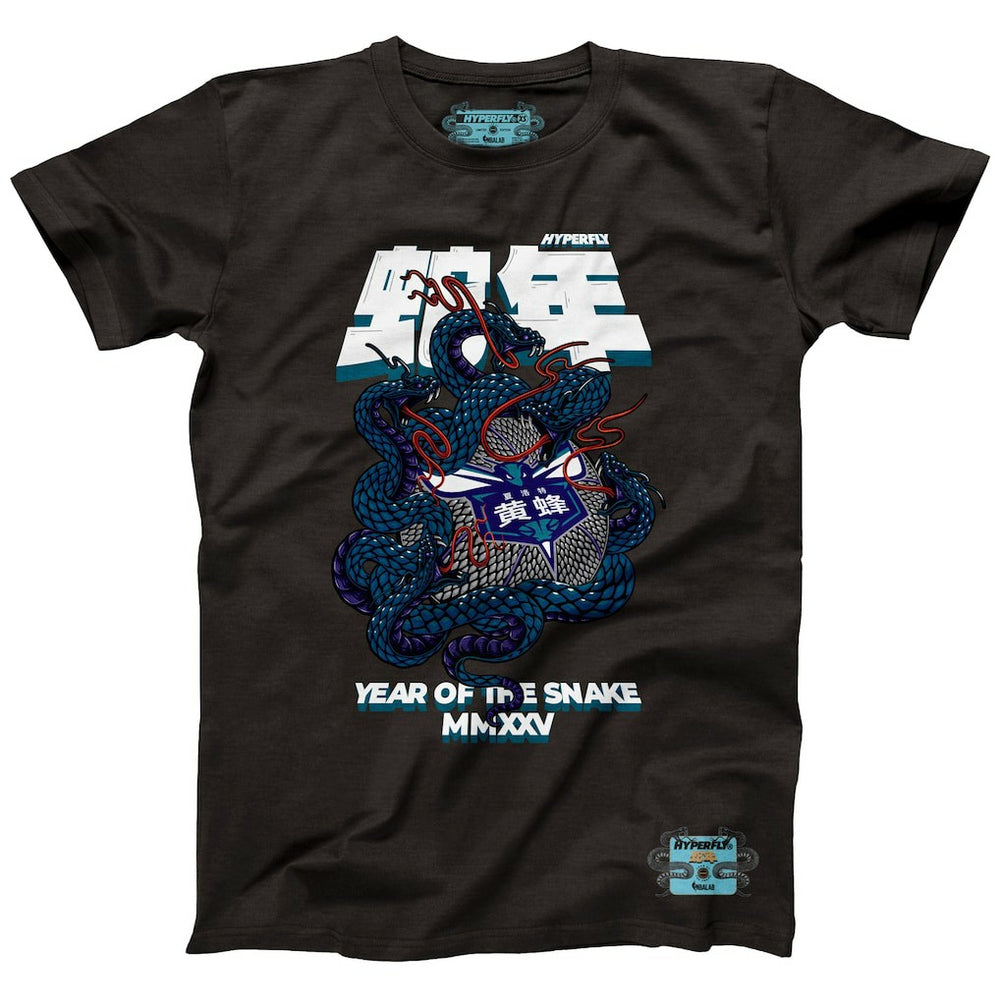 Heather Black Charlotte Hornets NBALab x Hyperfly Unisex Year of the Snake Lunar New Year Collection T-Shirt | NBA