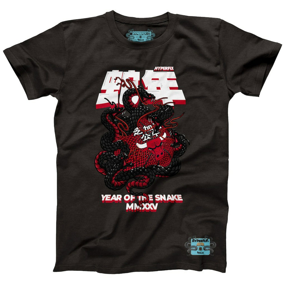 Heather Black Chicago Bulls NBALab x Hyperfly Unisex Year of the Snake Lunar New Year Collection T-Shirt sale | NBA