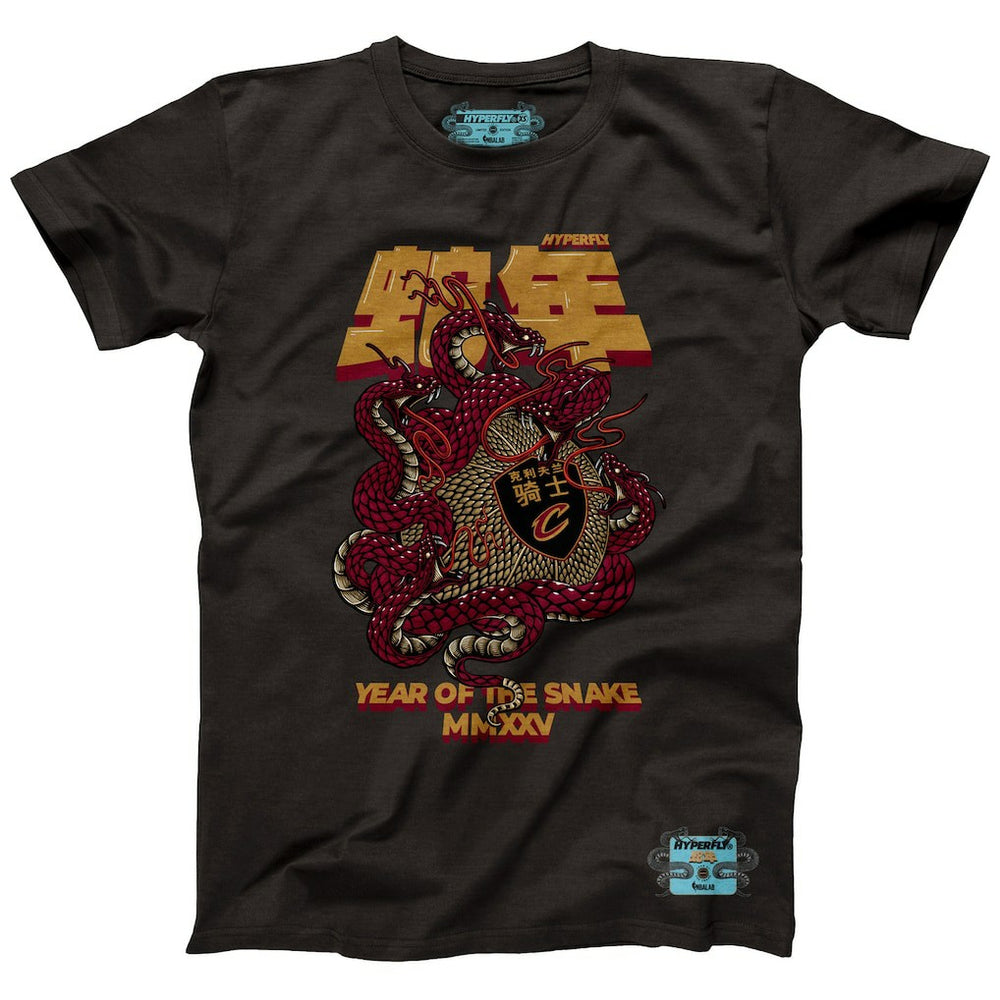 Heather Black Cleveland Cavaliers NBALab x Hyperfly Unisex Year of the Snake Lunar New Year Collection T-Shirt sale | NBA