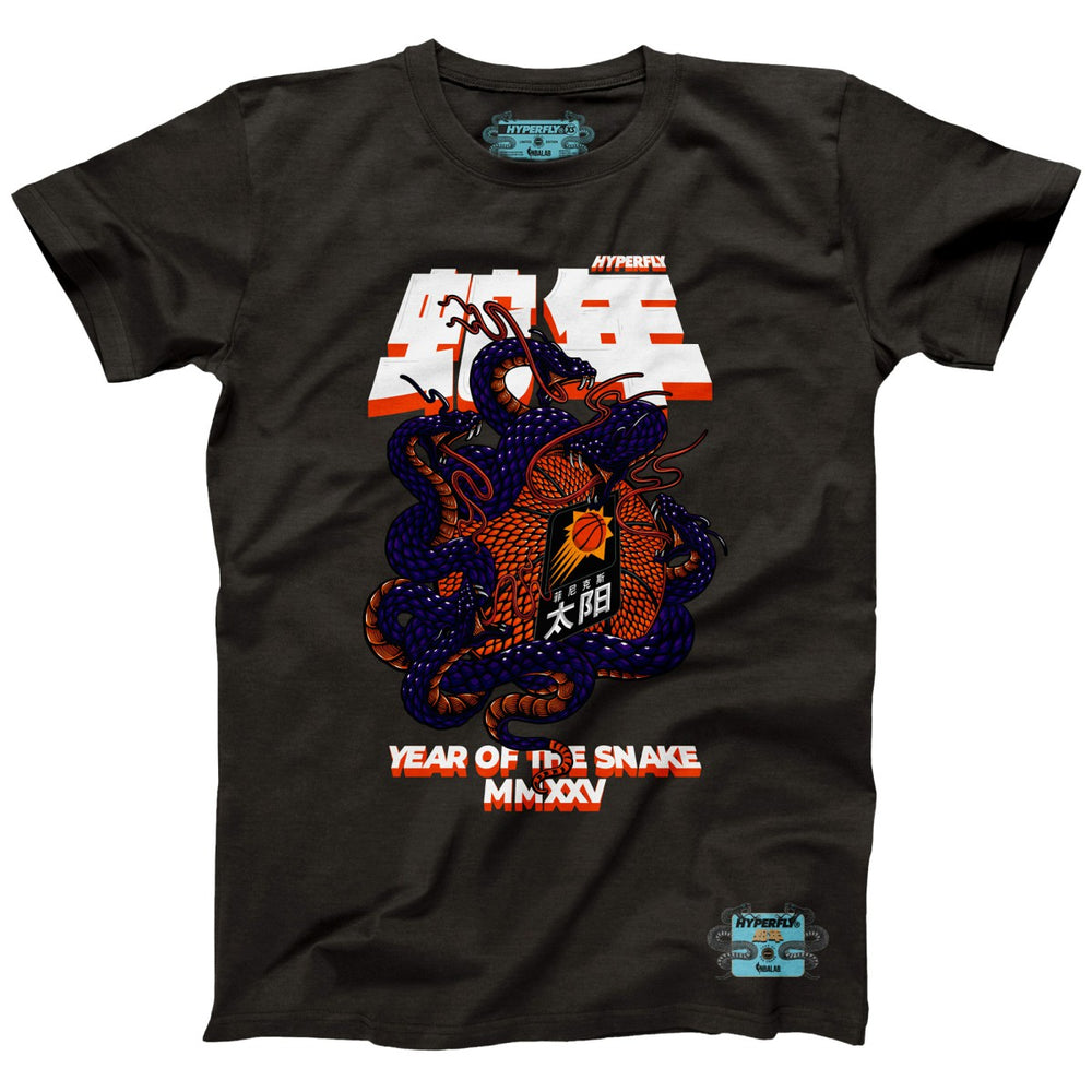 Heather Black Phoenix Suns NBALab x Hyperfly Unisex Year of the Snake Lunar New Year Collection T-Shirt | NBA