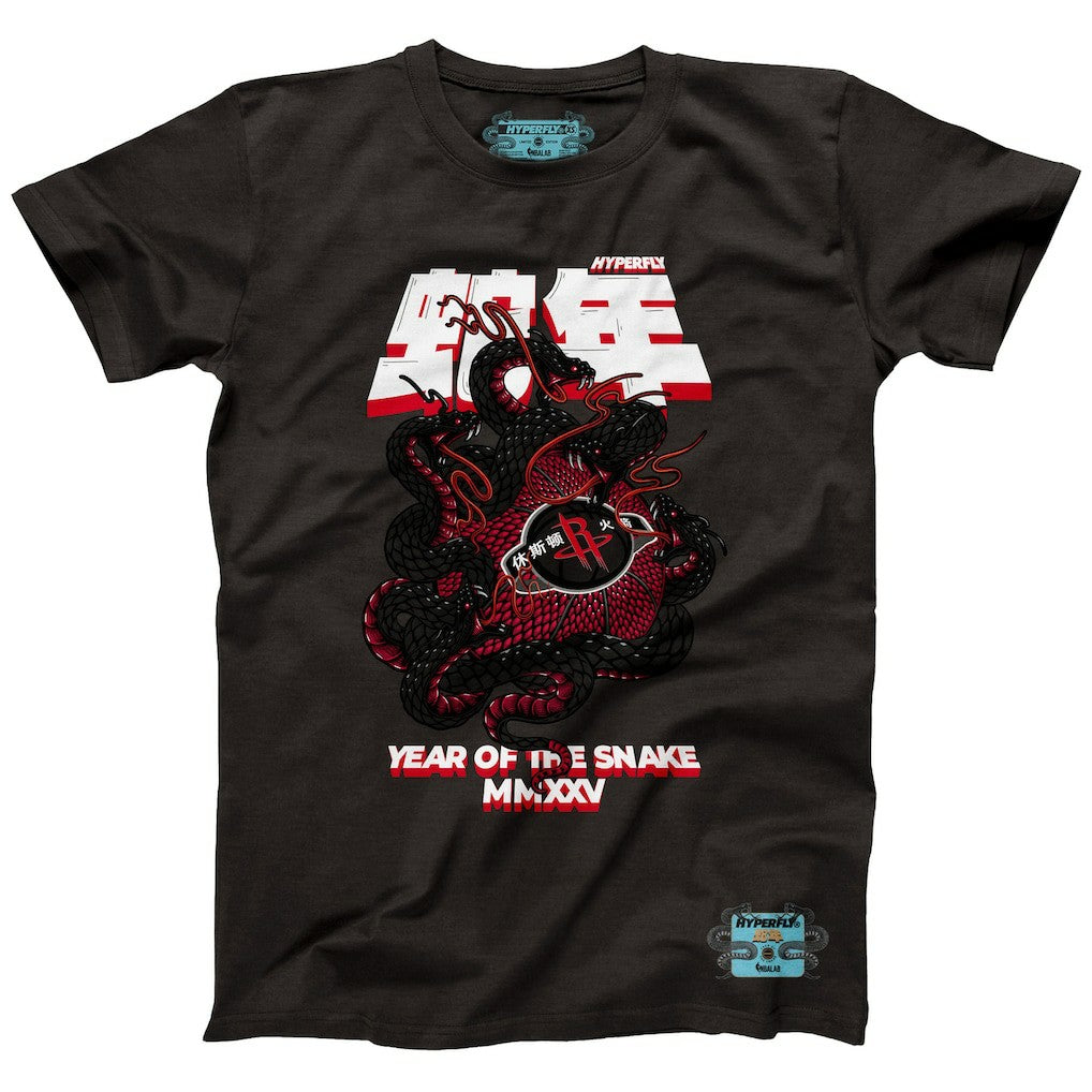 Heather Black Houston Rockets NBALab x Hyperfly Unisex Year of the Snake Lunar New Year Collection T-Shirt | NBA