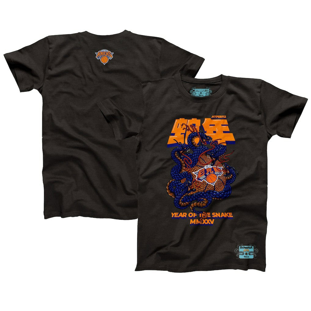 Heather Black New York Knicks NBALab x Hyperfly Unisex Year of the Snake Lunar New Year Collection T-Shirt | NBA
