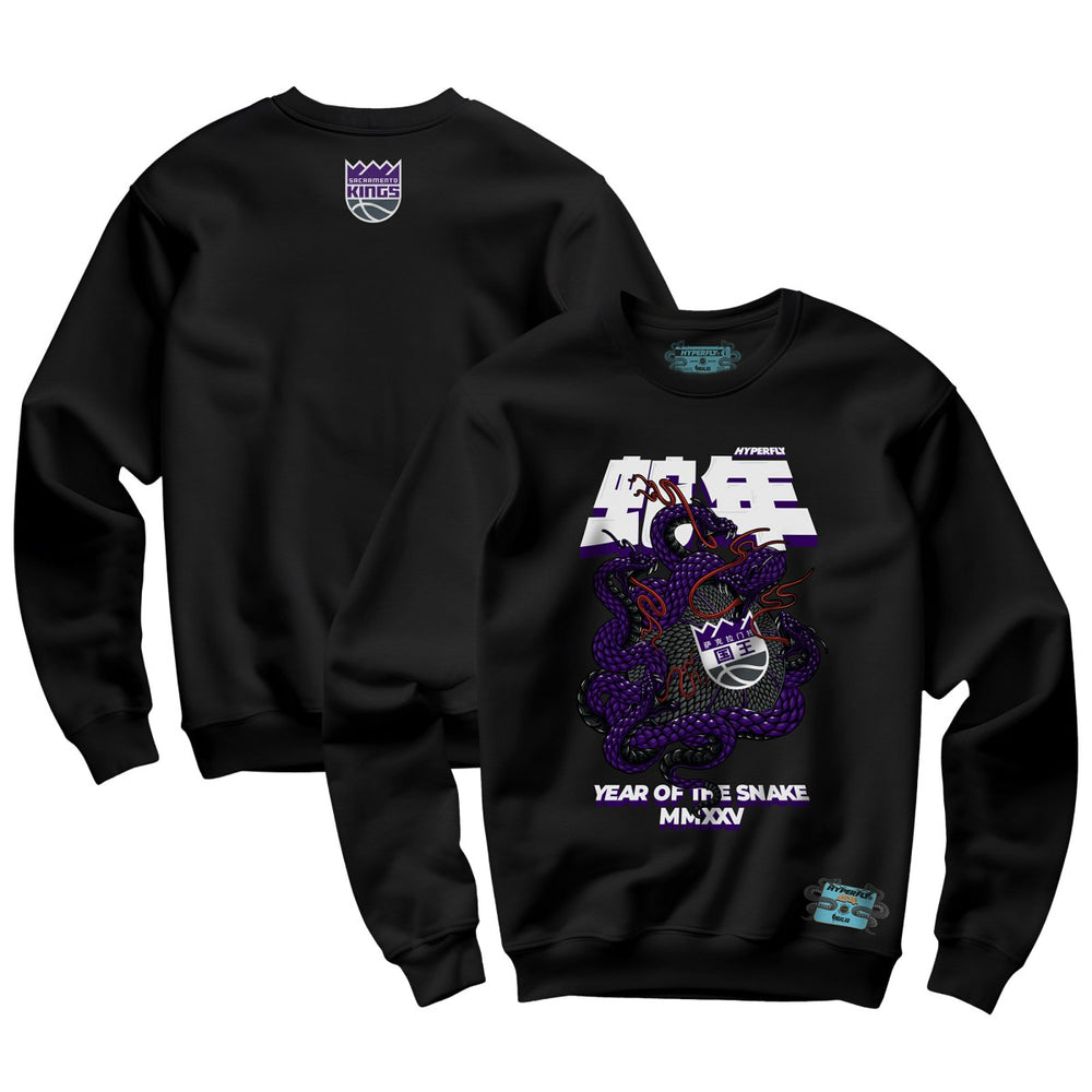 Black Sacramento Kings NBALab x Hyperfly Unisex Year of the Snake Lunar New Year Collection Sweatshirt | NBA