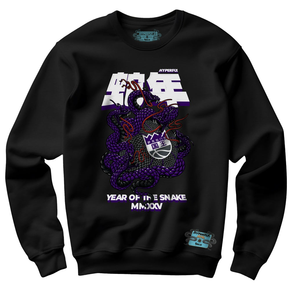 Black Sacramento Kings NBALab x Hyperfly Unisex Year of the Snake Lunar New Year Collection Sweatshirt | NBA