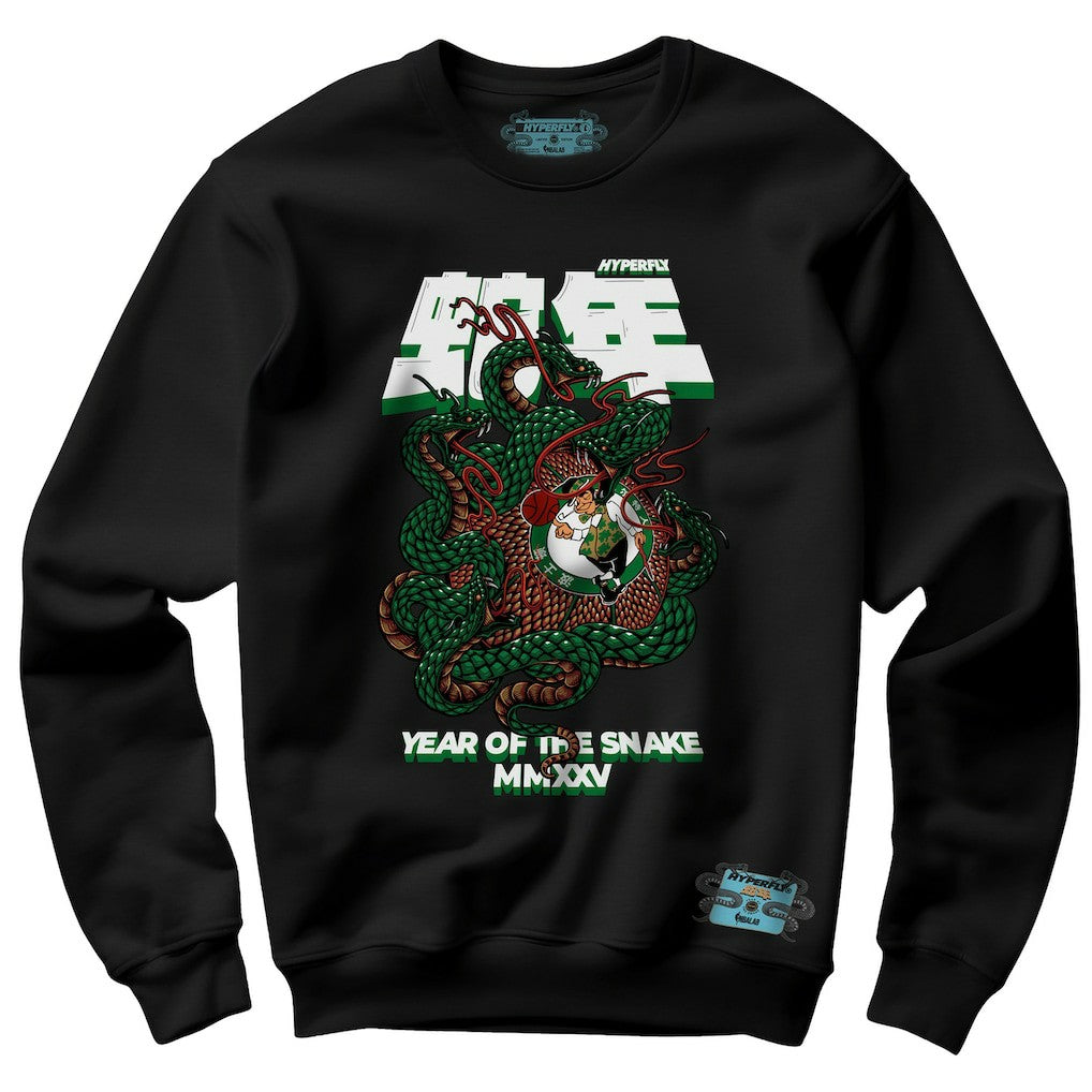 Black Boston Celtics NBALab x Hyperfly Unisex Year of the Snake Lunar New Year Collection Sweatshirt | NBA
