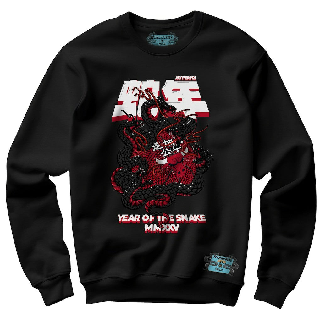 Black Chicago Bulls NBALab x Hyperfly Unisex Year of the Snake Lunar New Year Collection Sweatshirt | NBA