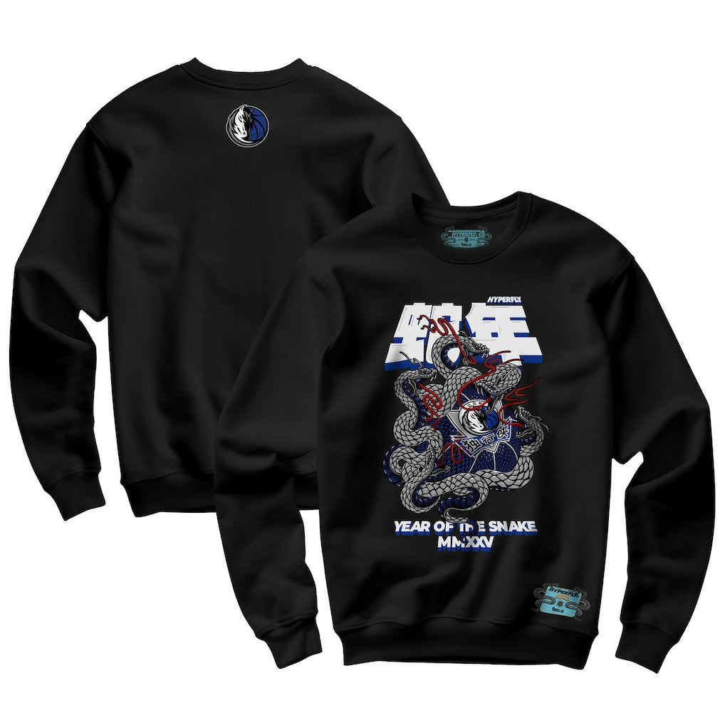 Black Dallas Mavericks NBALab x Hyperfly Unisex Year of the Snake Lunar New Year Collection Sweatshirt sale | NBA