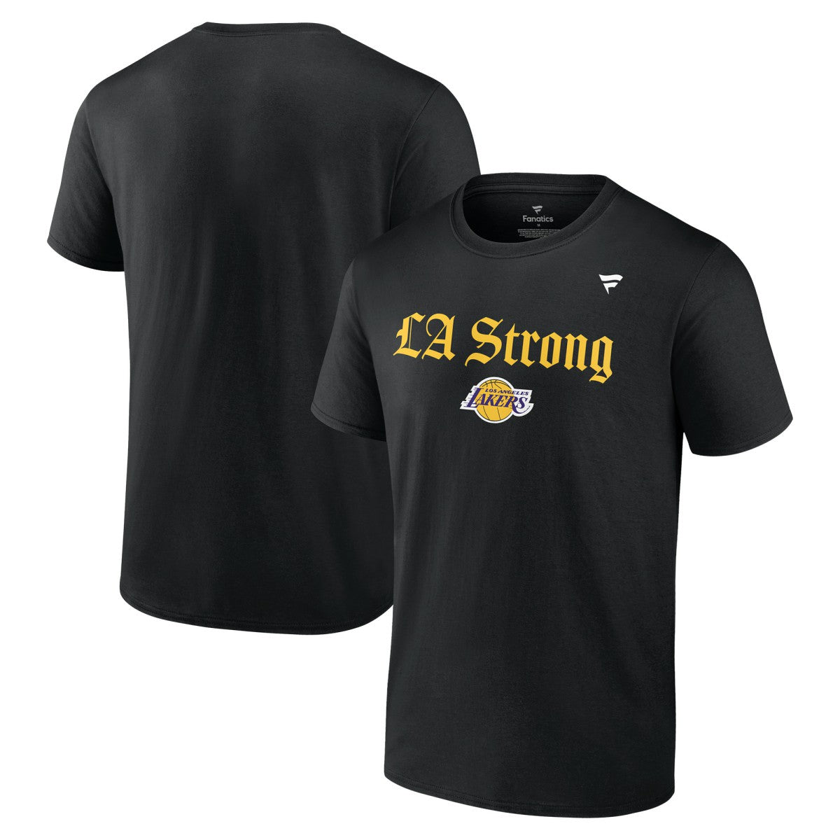 Black Los Angeles Lakers Unisex LA Strong T-Shirt | NBA