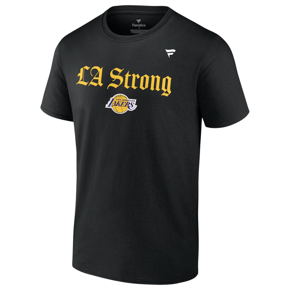 Black Los Angeles Lakers Unisex LA Strong T-Shirt | NBA
