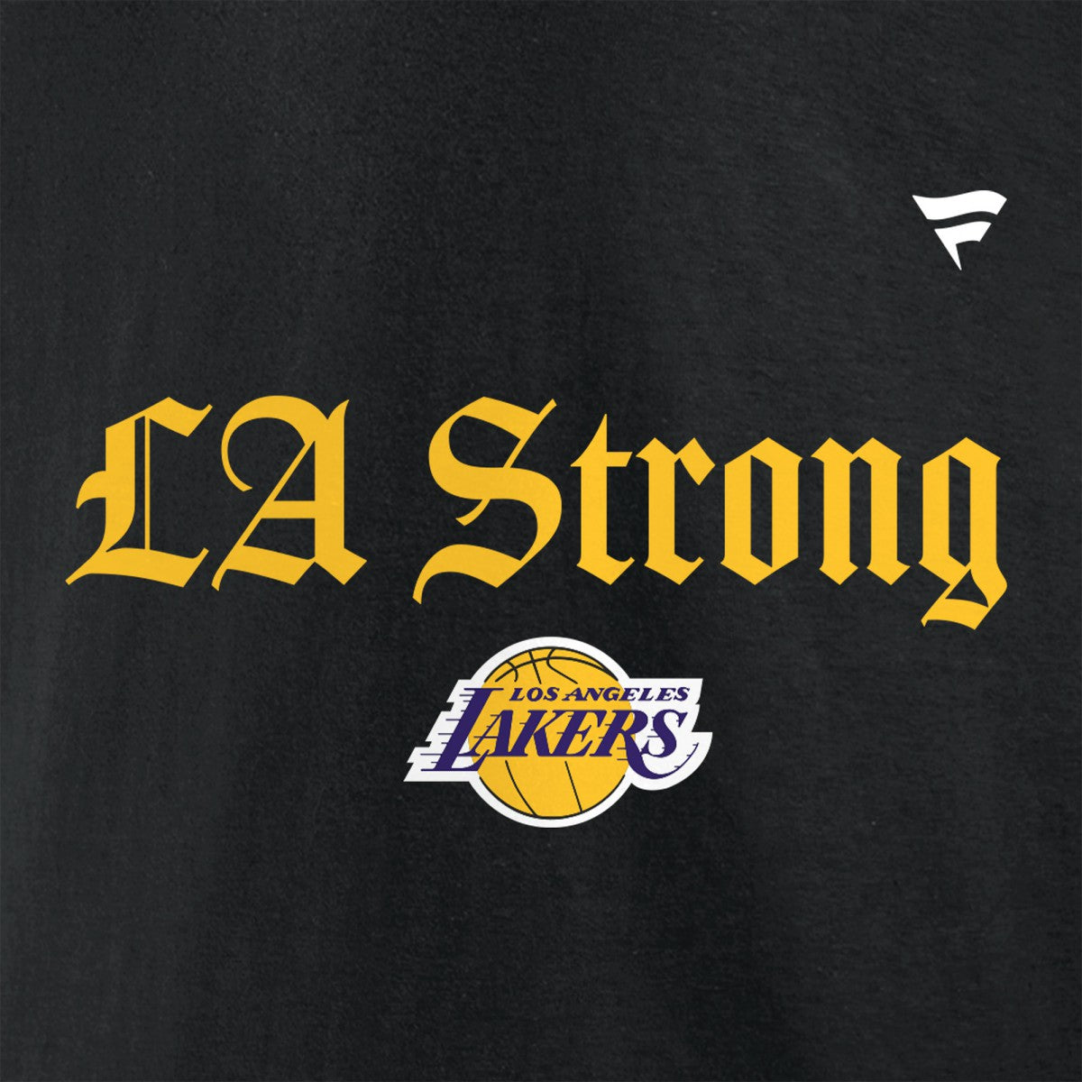 Black Los Angeles Lakers Unisex LA Strong T-Shirt | NBA