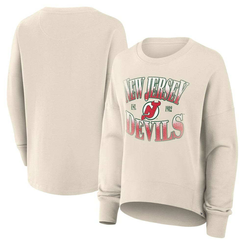 New Jersey Devils Fanatics Women's Oversized Vintage Slice Pullover Sweatshirt -  NHL Sweatshirts