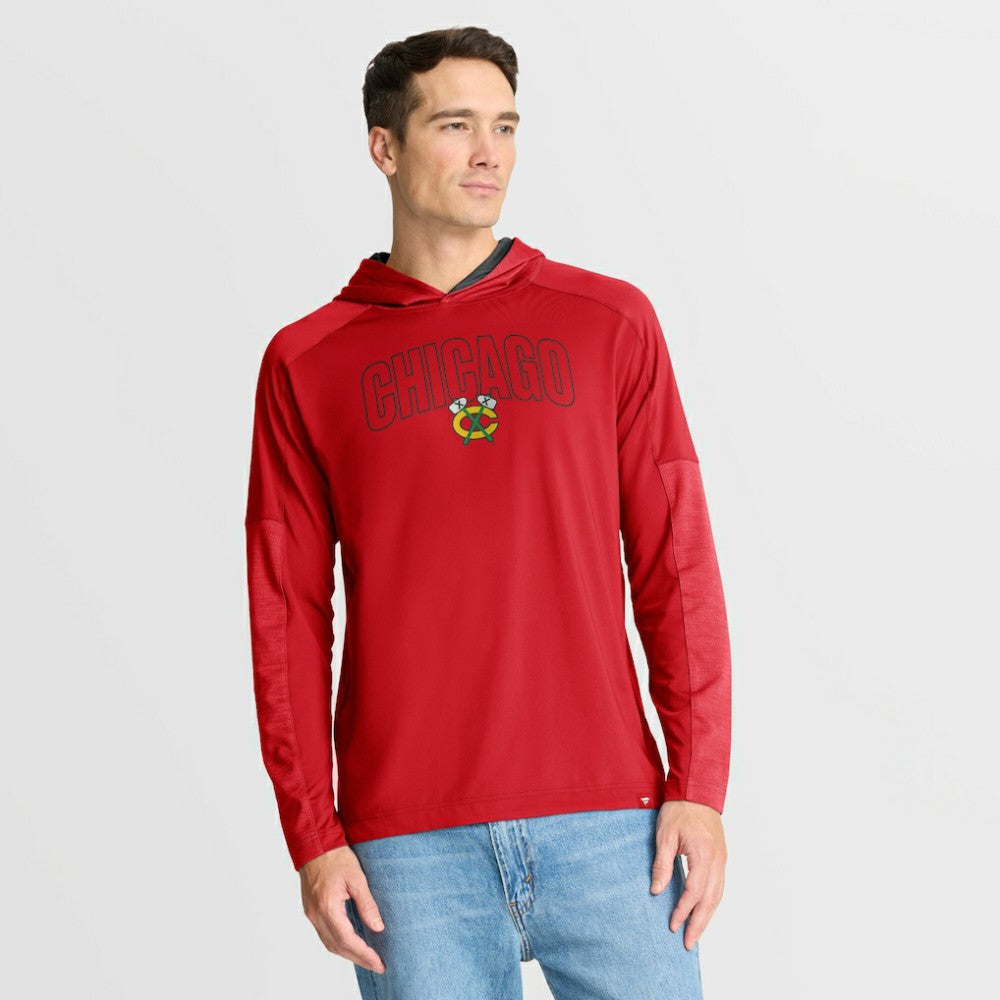 Chicago Blackhawks Fanatics Penalty Shot Long Sleeve Hoodie T-Shirt -  NHL T-shirts