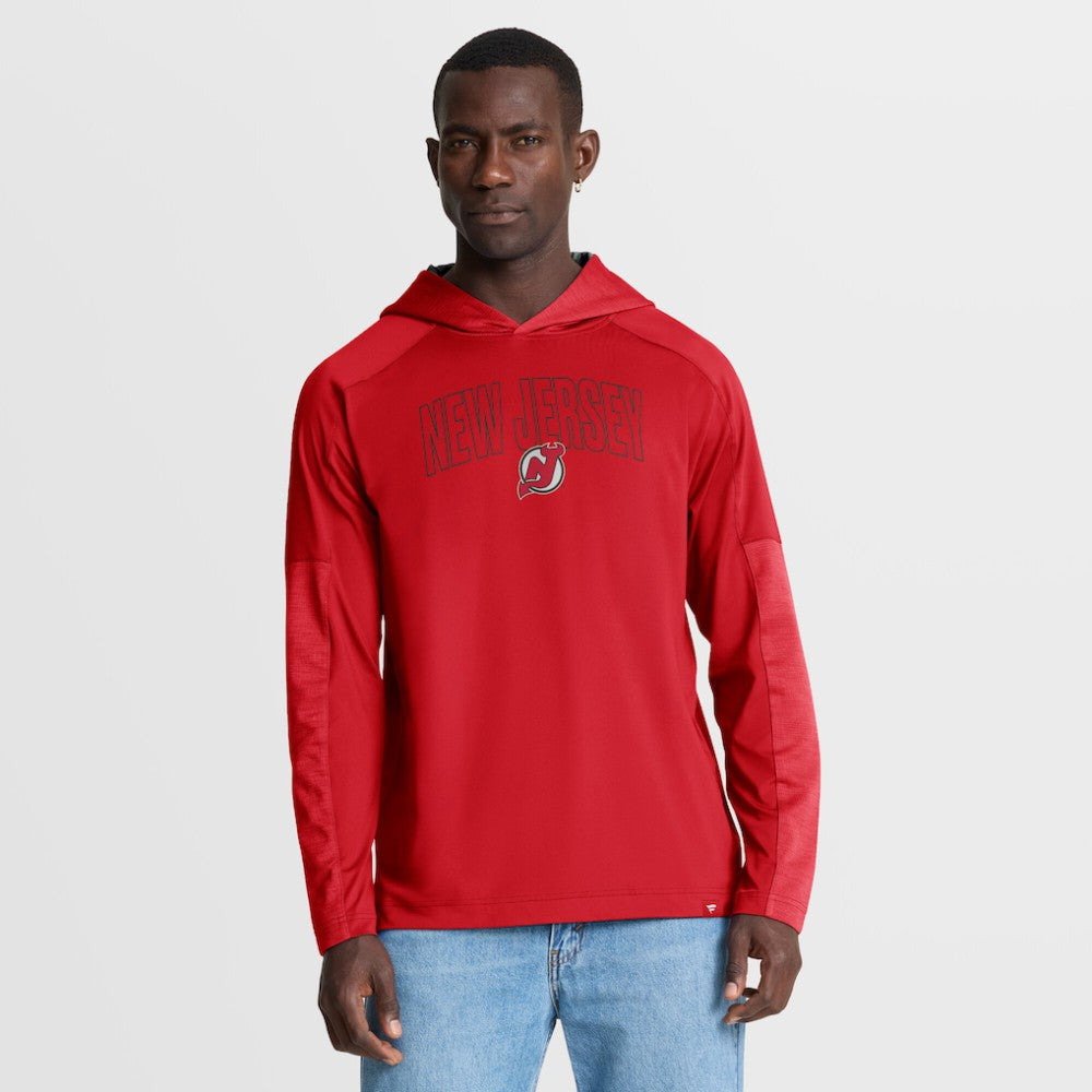 New Jersey Devils Fanatics Penalty Shot Long Sleeve Hoodie T-Shirt -  NHL T-shirts