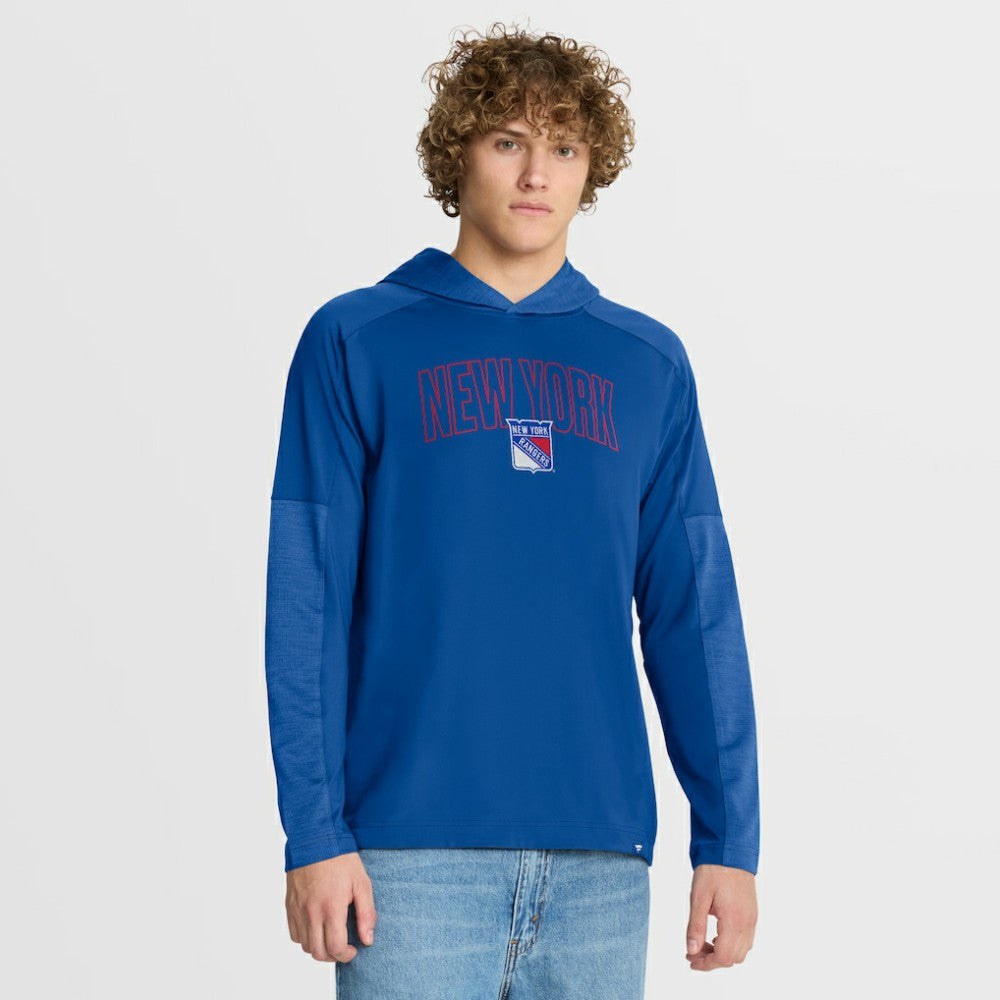 New York Rangers Fanatics Penalty Shot Long Sleeve Hoodie T-Shirt -  NHL T-shirts