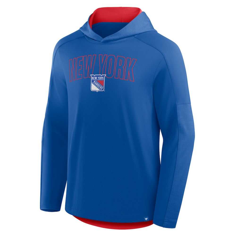 New York Rangers Fanatics Penalty Shot Long Sleeve Hoodie T-Shirt -  NHL T-shirts