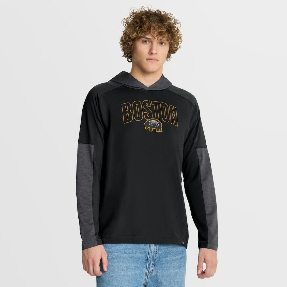 Boston Bruins Fanatics Penalty Shot Long Sleeve Hoodie T-Shirt -  NHL T-shirts