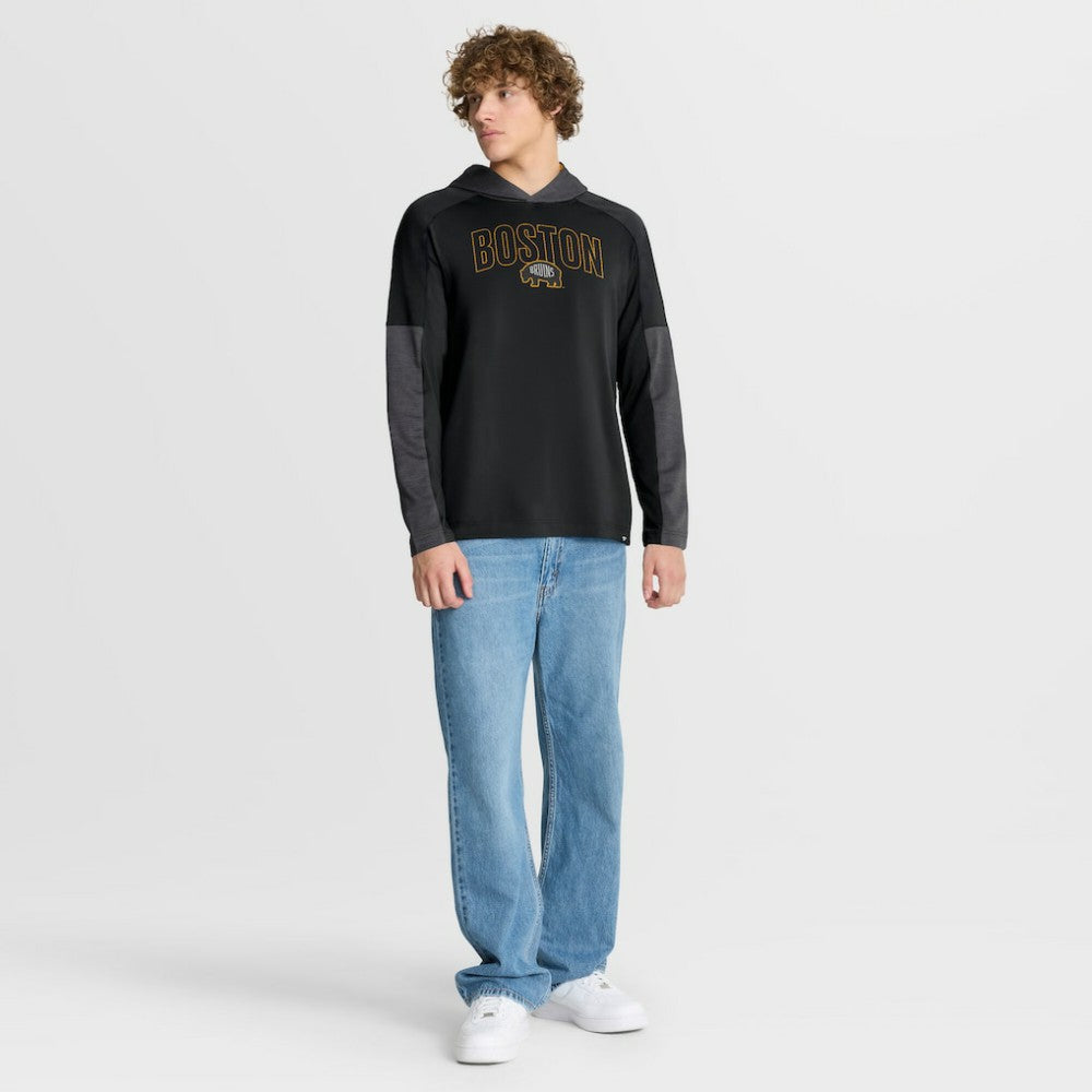 Boston Bruins Fanatics Penalty Shot Long Sleeve Hoodie T-Shirt -  NHL T-shirts