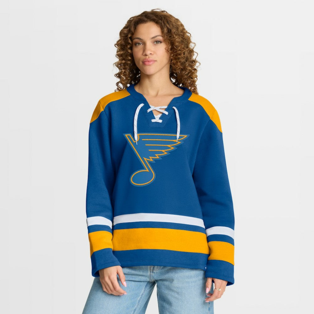 St. Louis Blues Fanatics Women's Icing Long Sleeve Lace Up Sweatshirt -  NHL Sweatshirts