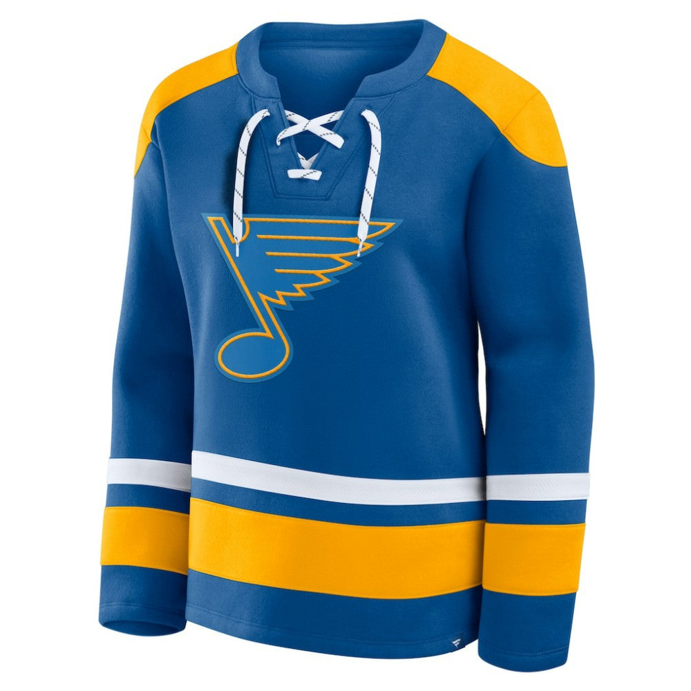 St. Louis Blues Fanatics Women's Icing Long Sleeve Lace Up Sweatshirt -  NHL Sweatshirts