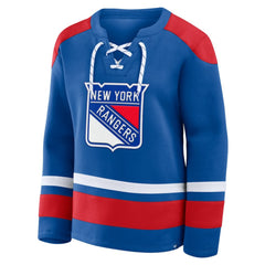 New York Rangers Fanatics Women's Icing Long Sleeve Lace Up Sweatshirt -  NHL Sweatshirts