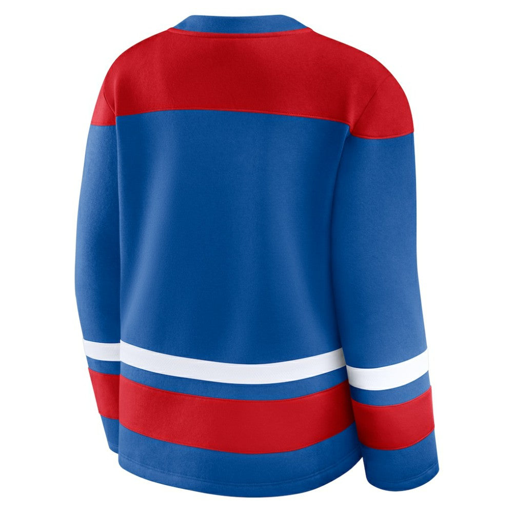 New York Rangers Fanatics Women's Icing Long Sleeve Lace Up Sweatshirt -  NHL Sweatshirts