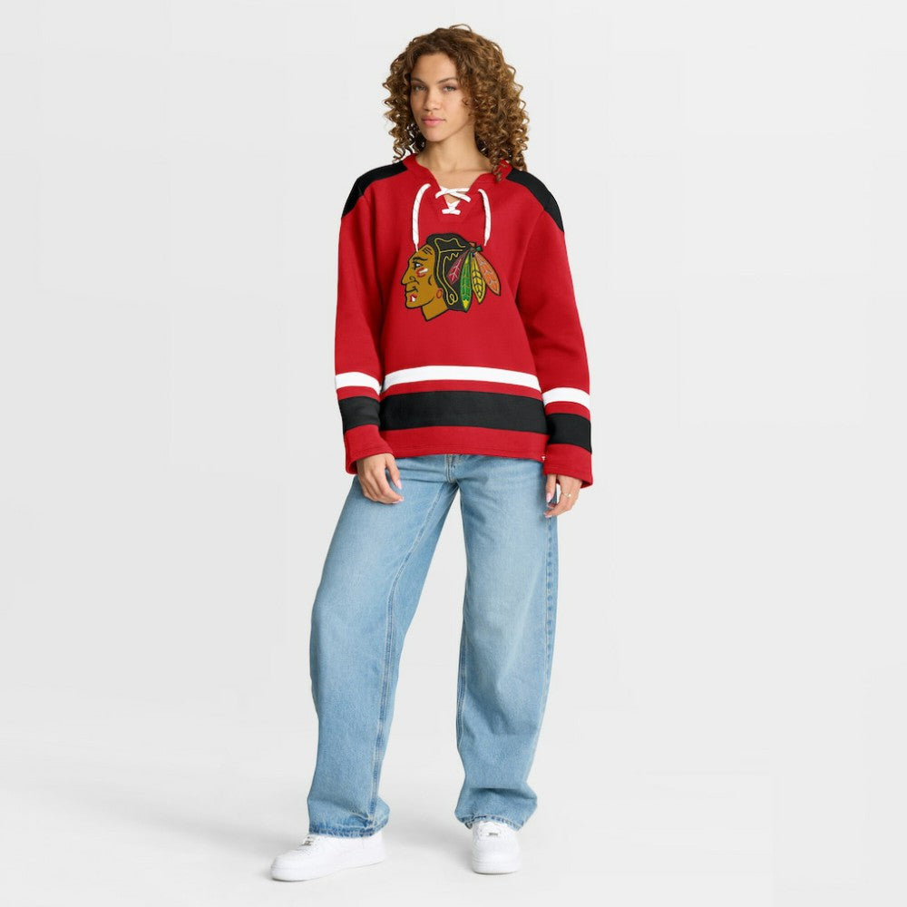 Chicago Blackhawks Fanatics Women's Icing Long Sleeve Lace Up Sweatshirt -  NHL Sweatshirts