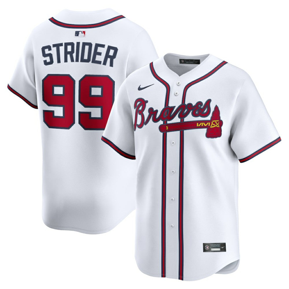 Spencer Strider Atlanta Braves Nike Home Limited Player Jersey - MLB Jerseys