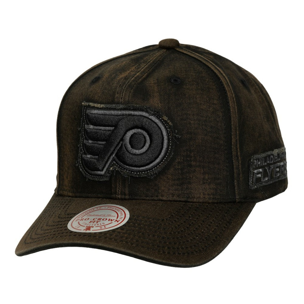 Philadelphia Flyers Mitchell & Ness Downtown Snow Wash Pro-Crown Adjustable Hat -  NHL Hats