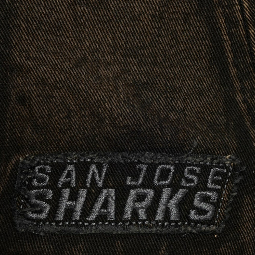 San Jose Sharks Mitchell & Ness Downtown Snow Wash Pro-Crown Adjustable Hat -  NHL Hats