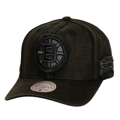 Boston Bruins Mitchell & Ness Downtown Snow Wash Pro-Crown Adjustable Hat -  NHL Hats