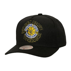 Black Golden State Warriors Tilted Pro Pinch Adjustable Hat sale | NBA