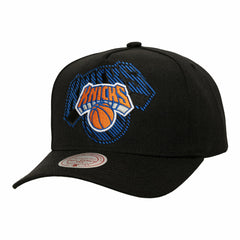 Black New York Knicks Tilted Pro Pinch Adjustable Hat | NBA