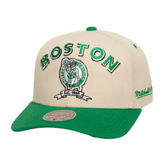 Cream/Kelly Green Boston Celtics 17x NBA Champions Soul Legacy Defined Pro Crown Snapback Hat | NBA