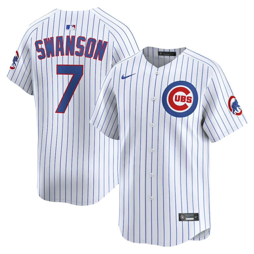 Dansby Swanson Chicago Cubs Nike Home Limited Player Jersey - MLB Jerseys