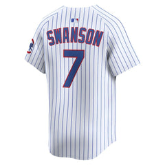 Dansby Swanson Chicago Cubs Nike Home Limited Player Jersey - MLB Jerseys