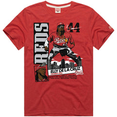 Elly De La Cruz Cincinnati Reds Homage Graphic Player Tri-Blend T-Shirt - MLB T-shirts