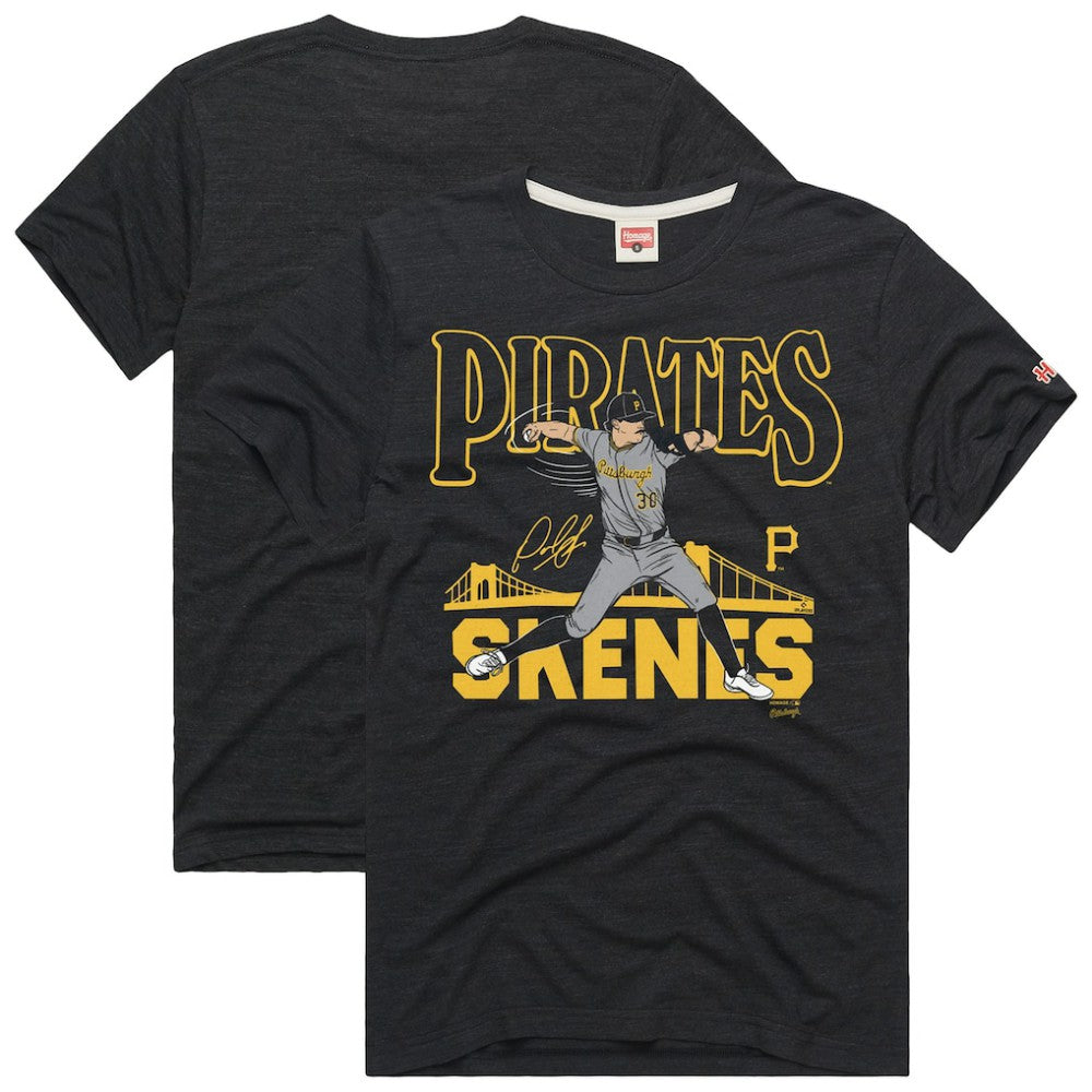 Paul Skenes Pittsburgh Pirates Homage Graphic Player Tri-Blend T-Shirt - MLB T-shirts