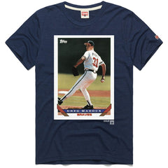 Greg Maddux Atlanta Braves Homage 1993 Topps Baseball Card Player T-Shirt - MLB T-shirts