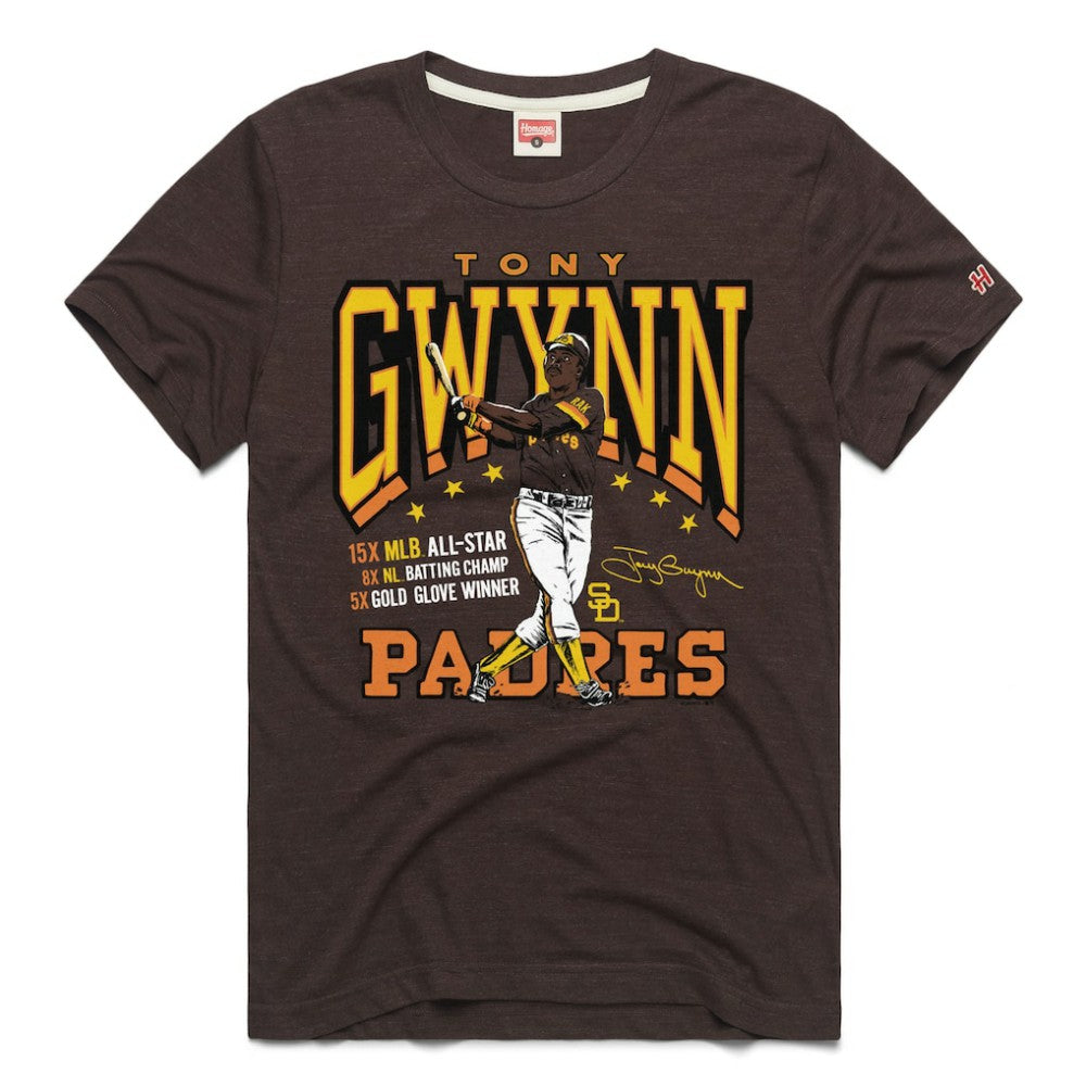 Tony Gwynn San Diego Padres Homage Graphic Player T-Shirt - MLB T-shirts