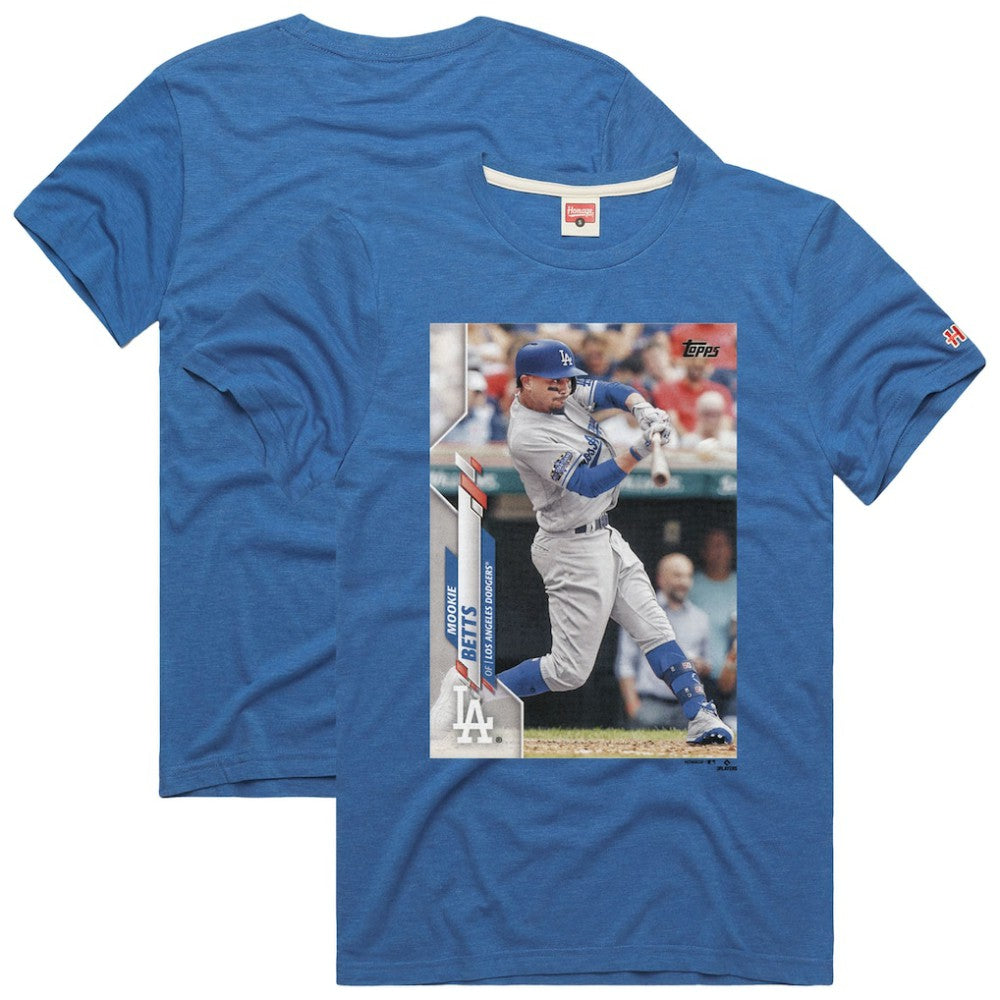 Mookie Betts Los Angeles Dodgers Homage 2020 Topps Baseball Card Player T-Shirt - MLB T-shirts