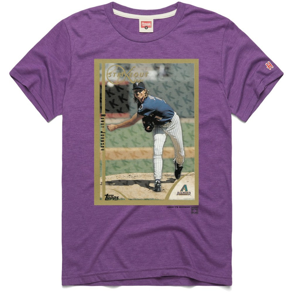 Randy Johnson Arizona Diamondbacks Homage 1999 Topps Baseball Card Player T-Shirt - MLB T-shirts