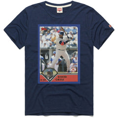 David Ortiz Boston Red Sox Homage 2003 Topps Baseball Card Player T-Shirt - MLB T-shirts