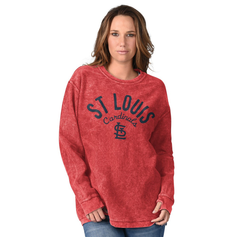 St. Louis Cardinals G-III 4Her by Carl Banks Women's Comfy Cord Pullover Sweatshirt - MLB Pullover