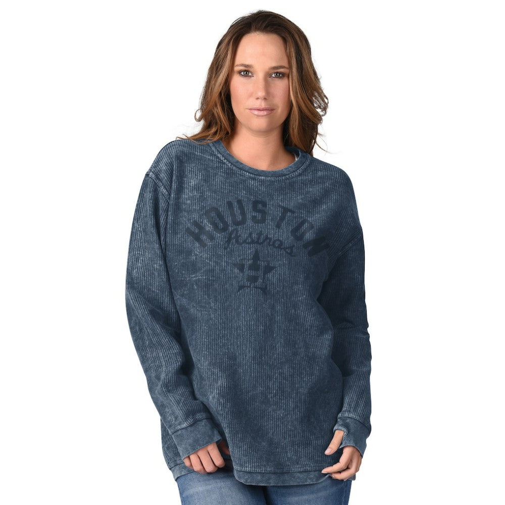 Houston Astros G-III 4Her by Carl Banks Women's Comfy Cord Pullover Sweatshirt - MLB Pullover
